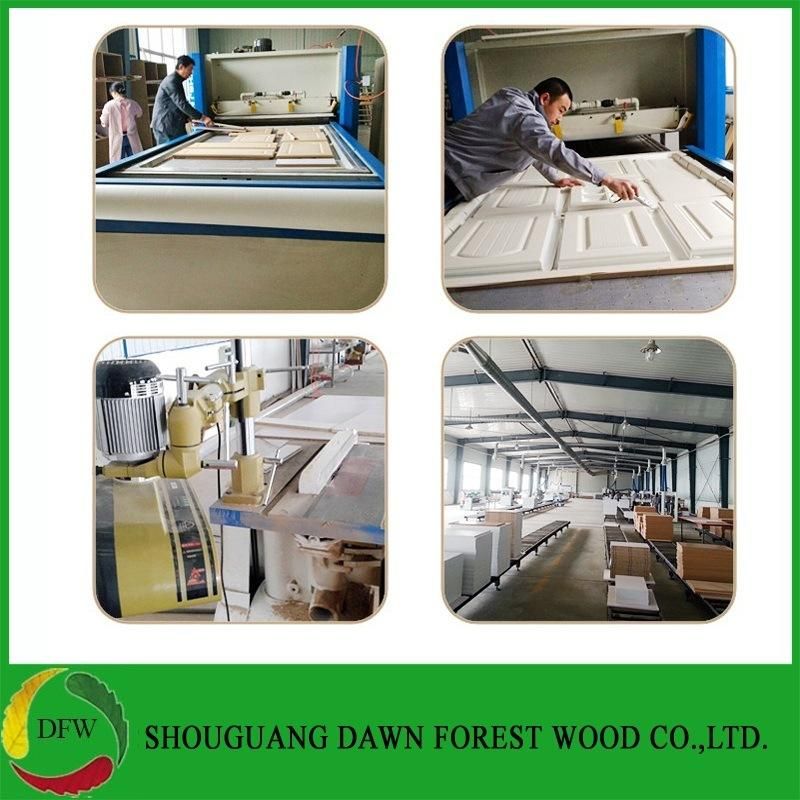 2017 Shouguang Dawn Forest Wood PVC Film Kitchen Cabinet Door