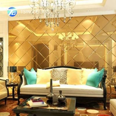 2-8mm Clear / Colored/Gold/Bronze/Pink Silver Beveled Mirror for Dressing/Decoration/Bathroom