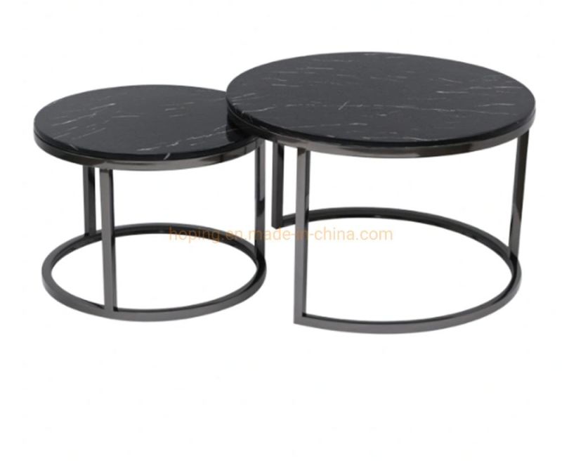 Chinese Factory Modern Clear Coffee Table Household Hotel Living Room Round Coffee Table