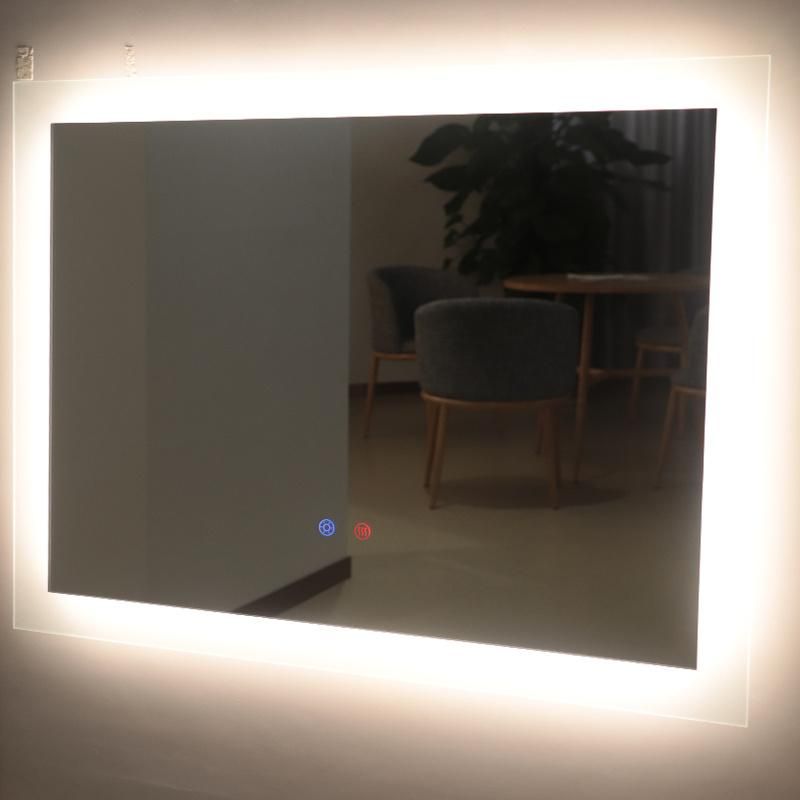 Bathroom Square Design LED Lighted Anti-Fog Backlit Bath Mirror