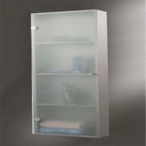 High Gloss Cabinet with Frosted Glass Door