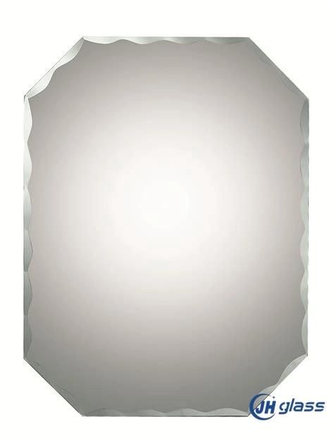 Customized Modern Design Bathroom Irregular Beveled Mirror