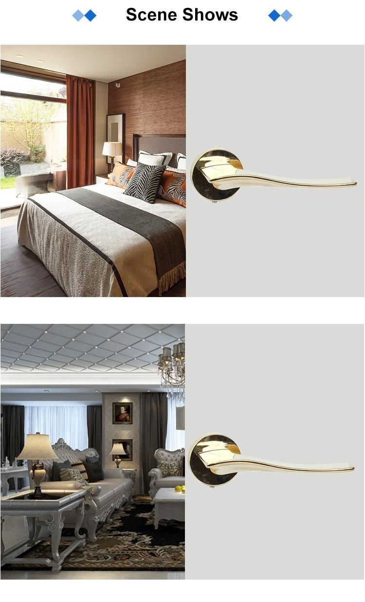 Good Selling Tube Lever Type Hotel Room Wooden Door Handle