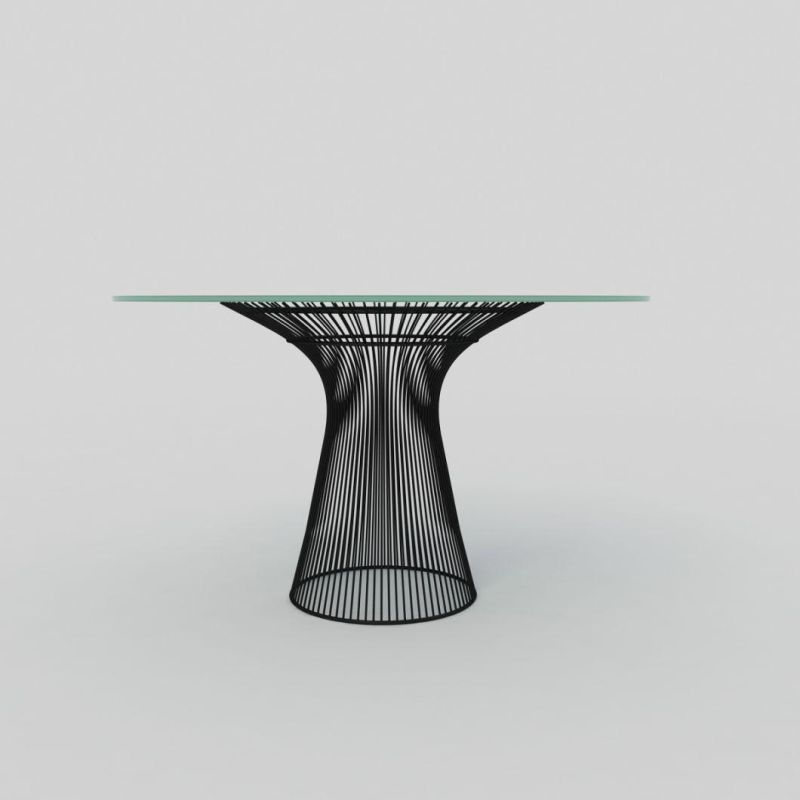 Black Wire Steel Frame Dining Table