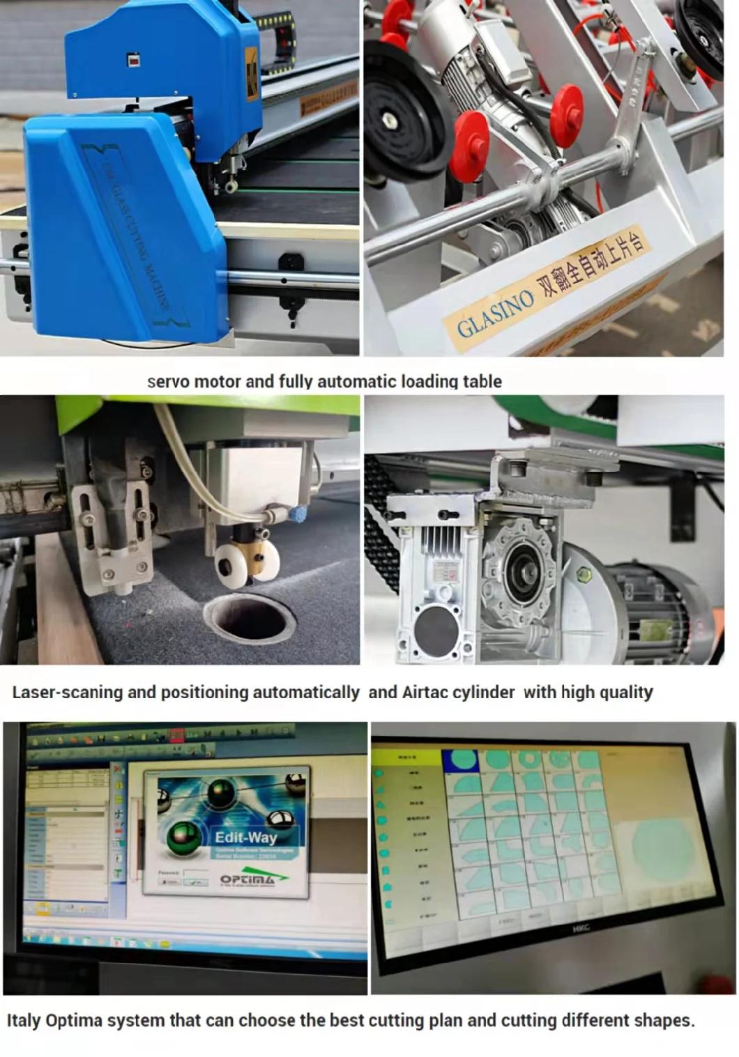 CNC 4228 Automatic Glass Cutting Machine High Quality Glass Cutting Line with Loading Cutting and Breaking Function
