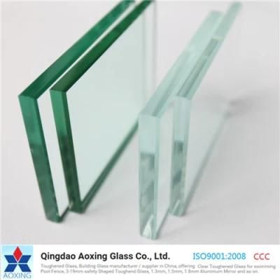 Customizable 3-19mm Large Ultra-Transparent Commercial Glass