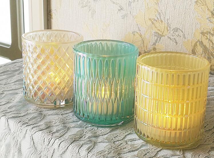 Romance Mercury Glass Tealight Votive Candle Holder for Weddings Party and Home Decoration