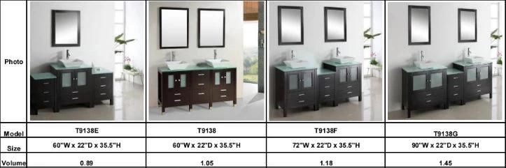 Hangzhou Factory Wholesale Hotel Bathroom Furniture Spain Small Bathroom Storage Cabinet T9138A