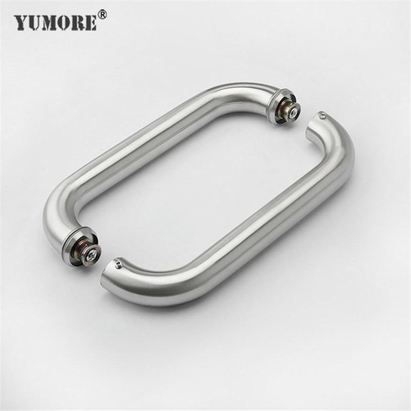 Customized Modern Staineless Steel Satin Glossy Glass Show Door Handle