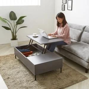 Luxury Center Table Design Leather Upholstery Modern Wooden Center Tea Table