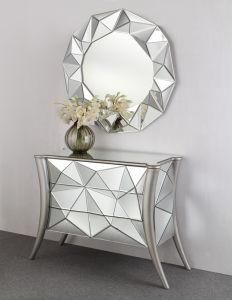 Leatest Design Nice Hot Sale Mirrored 3 Drawers Chest with Mirror