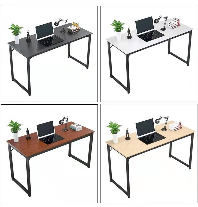 Wholesale Modern Creative Office Furniture Stainless Steel Wood Office Desk White Home Office Table