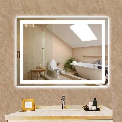 Hotel Home Wall Mounted Decorative Frameless Mirror Lighted Bathroom LED Mirror Illuminated Smart Mirror