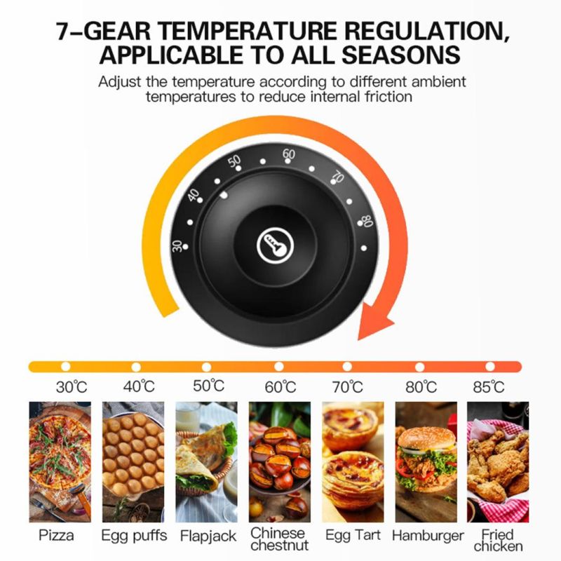 Lida 300L New Arrival Beautiful Design Curved Glass Food Warmer Display Showcase with Rear Door