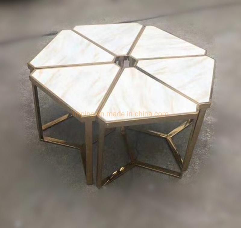 Diamond Rhombus Design Living Room Hotel Lobby Tea Table Coffee Table Center Table