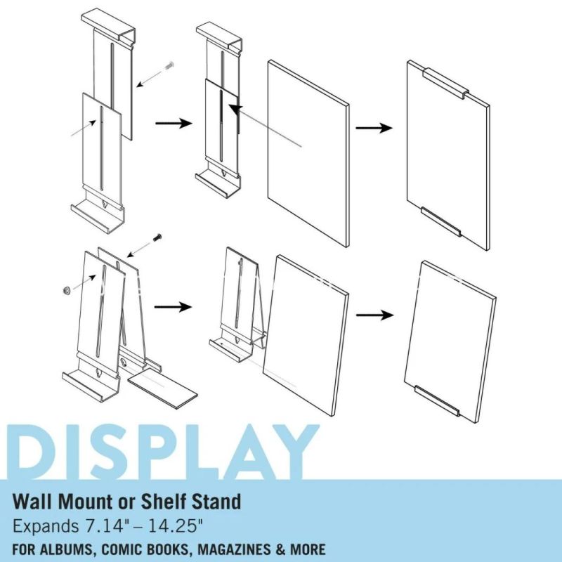 Best Selling Acrylic Book Display Shelf