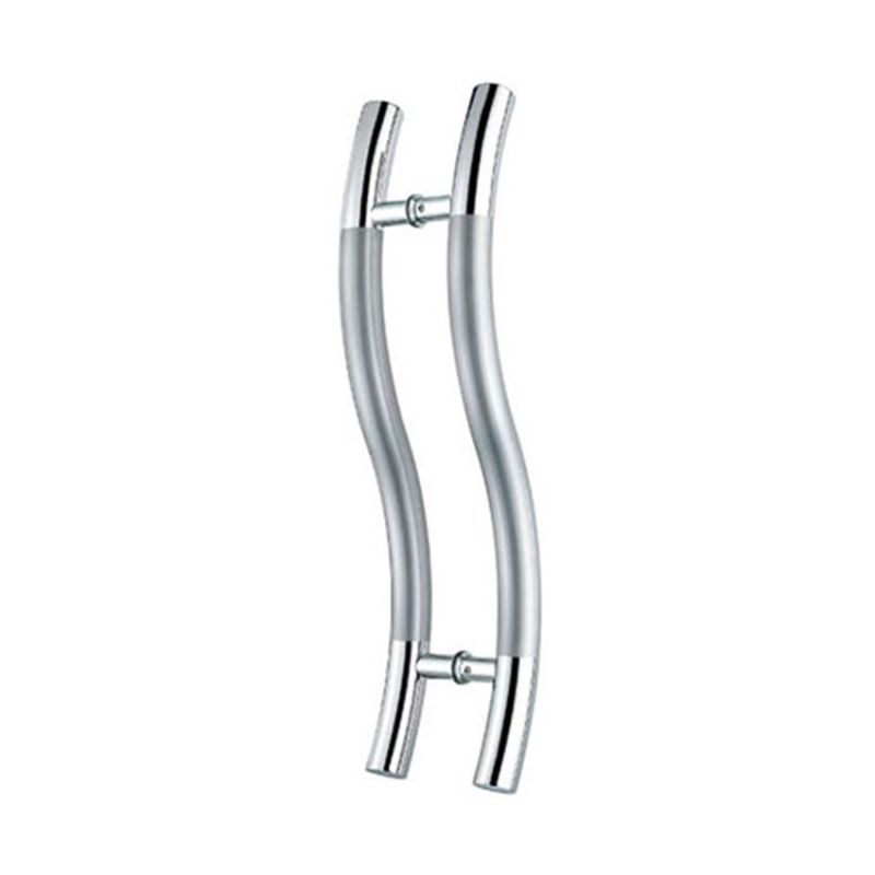 Modern Good Quality Stainless Steel Square Tube Glass Door Handles (pH102-1)