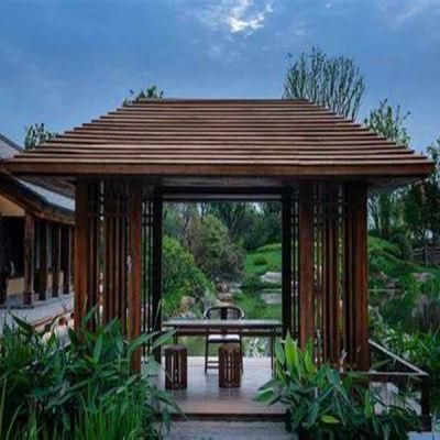 Aluminium Wooden Gazebo Pavilion Outdoor Garden Gazebos Outdoor Furniture Aluminum Roof Aluminum Shade