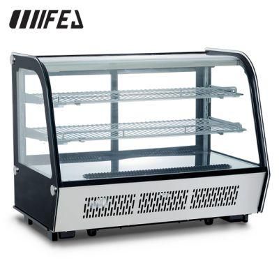 Good Quality Multi Deck Cake Freezer Showcase Display Commercial Refrigerator Showcase Ftw-160L