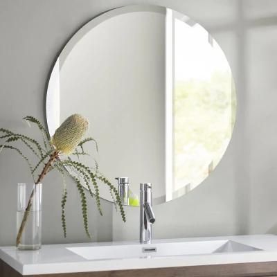 Round Decorative Mirror 3mm Beveled Mirror Diamond Shape Wall Mirror Venetian Glass Mirror Bathroom Furniture Mirror