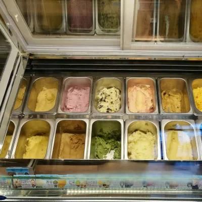 14 Flavor Ice Cream Display Popsicle Showcase Freezer