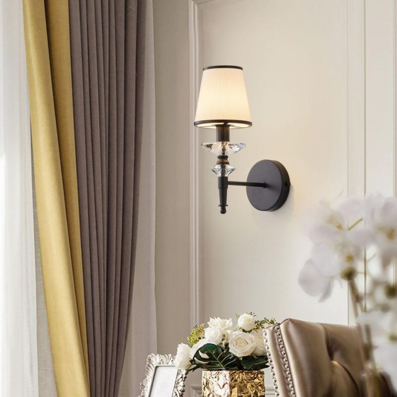 Modern Style for Home Lighting Furniture Decorate Indoor Lights Effect in Living Room/Bedroom Designer Factory Supply Black Lampshade Glass Chandelier