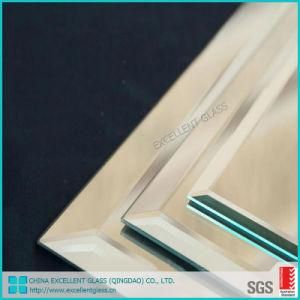 5mm 6mm Home Bathroom Rectangular Bevelled Edge Wall Glass Mirror