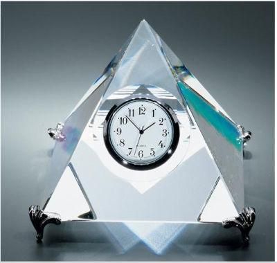 Morden Glass Table Clock Fashion Crystal Desk Clock Crystal Clock