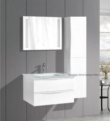 Modern Wall Mounted Waterproof Hotel PVC Bathroom Cabinet