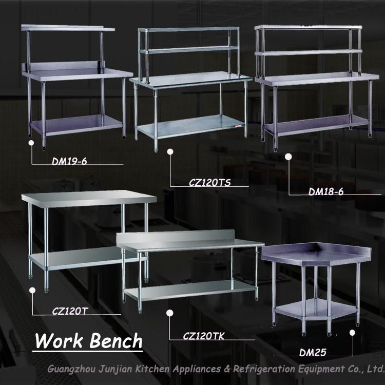 Cheering Commercial Assembling Stainless Steel Kitchen Worktable