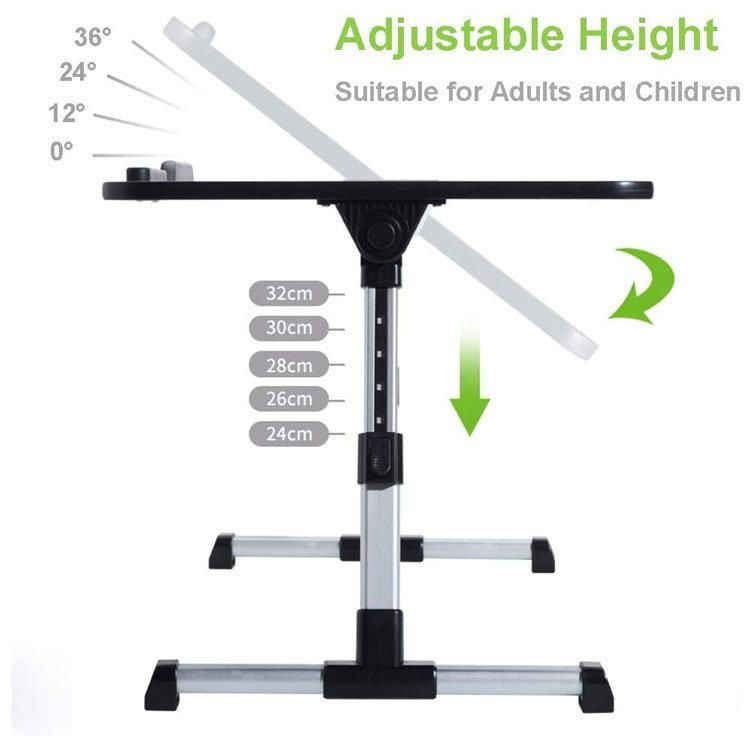 Modern Portable Adjustable Computer Table Folding Light Weight Metal Study Reading Stand Table