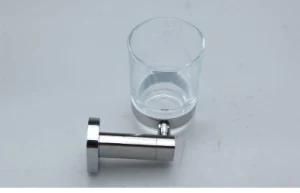 Bathroom Wall Mounted Glass Tumbler Cup Double Toothbrush Holder