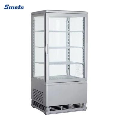 Upright Ventilated Cooling System Beverage Commercial Display Cooler Showcase