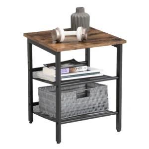 Furniture Factory Provides Modern Simple Retro Industrial Style Small Coffee Table Iron Leg Bedside Sofa Side Table