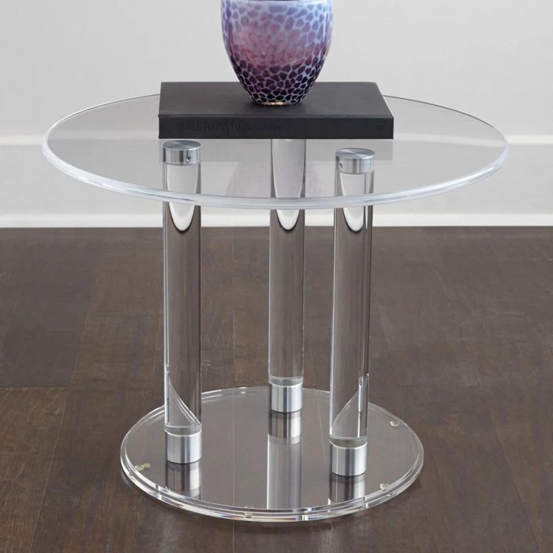 Hot Sale Fashionable Modern Durable Movable Tempered Glass Acrylic Coffee Table