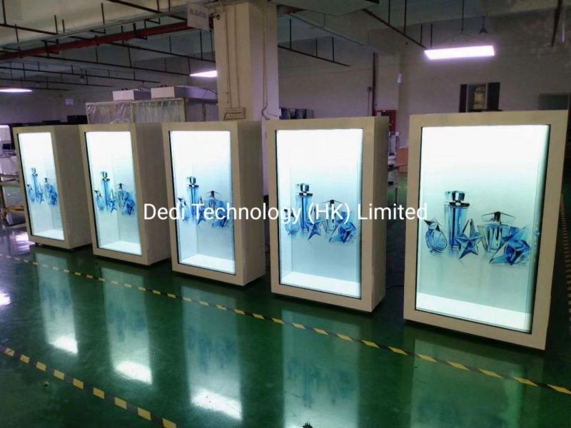43inch Landscape Transparent LCD Showcase with CE Approval