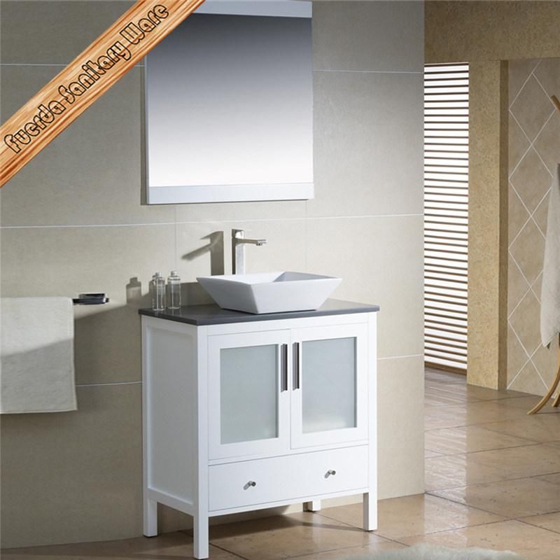 Free Standing Glass Door Bathroom Vanity