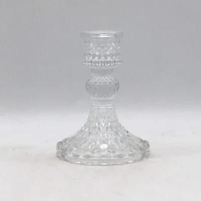 Elegant Glass Candle Holder for Home and Wedding Decoration