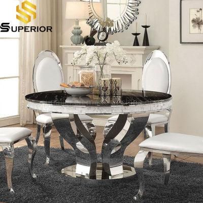 Home Dining Furniture Low Price Black Marble Stone Restaurant Table