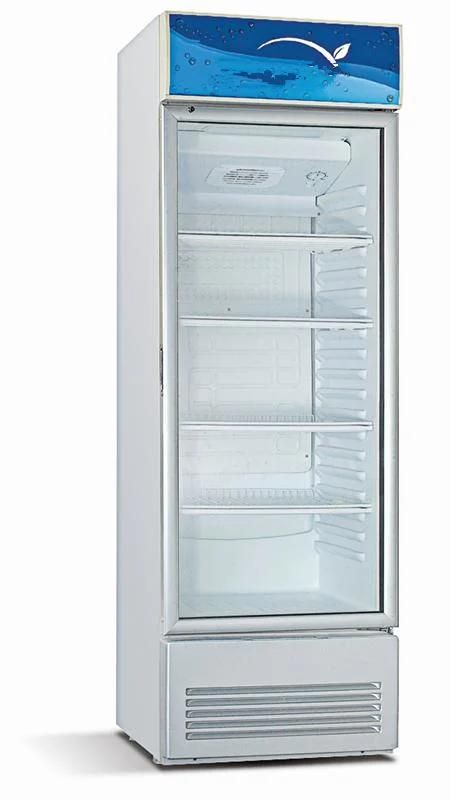 Supermarket Upright Glass Display Cold Beverage Refrigerator Showcase Cooler