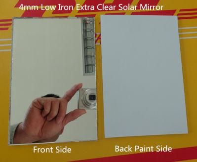 2mm-6mm Vacuum Mirror Glass Double Coated with Italy Fenzi Paint