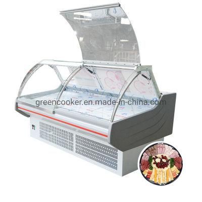 Hot Sell Supermarket Meat Display Chiller, Meat Refrigerator Showcase