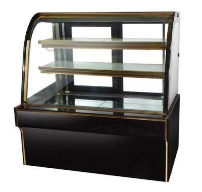 2 Layers Upright Glass Bakery Cake Pastry Food Display Cabinet Chiller