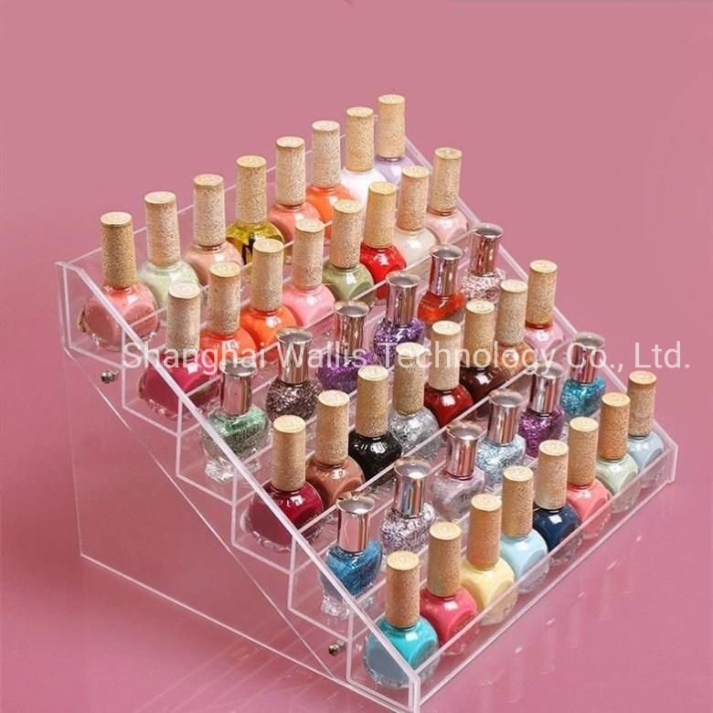 Customized Acrylic Nail Polish Rack with 6 Layers and 48 Bottles, High-End Rack with Various Specifications, Cigarette Display Rack