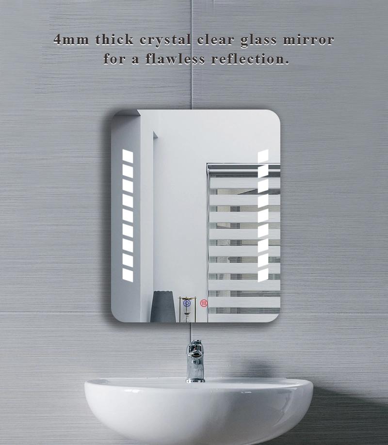 Beauty Salon LED Glass Makeup Bathroom Home Decor Wall Mirror with Defogging