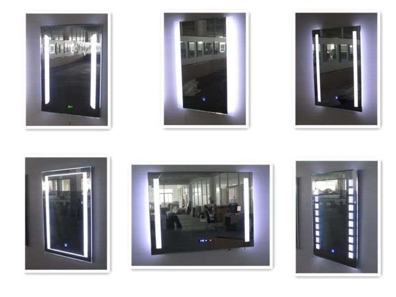 Custom Frameless LED Backlit Bathroom Wall Cosmetic Mirror