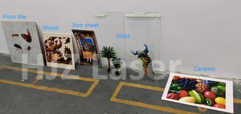 3D Wide Format Wall Paper Print Machine Automatic Digital Printers Glass Wall Art