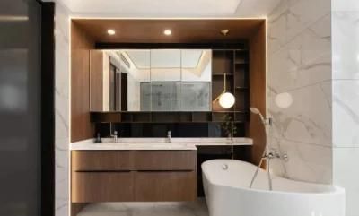 Modern Wall Mounted Solid Wood Bathroom Hotel Home Furniture