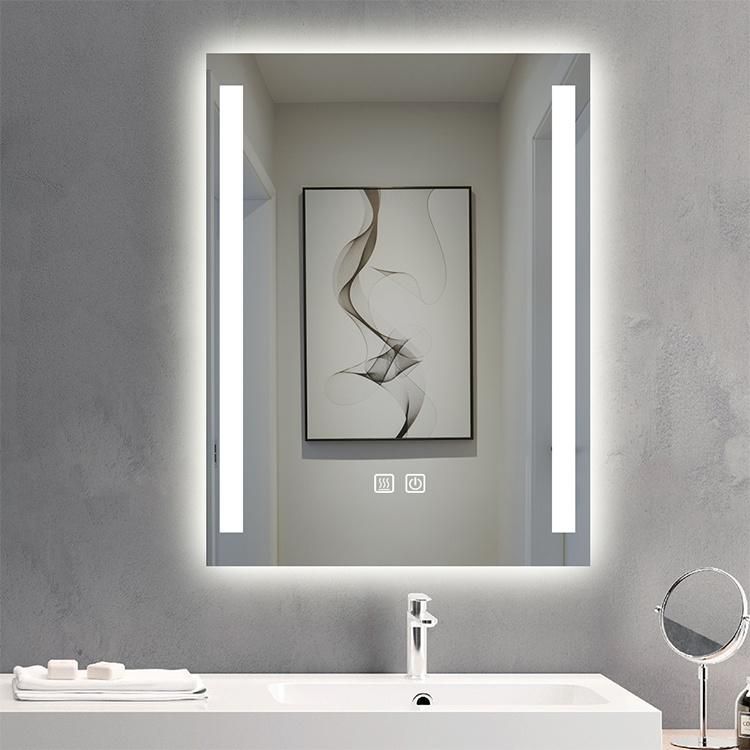 Factory Price Home Smart Illuminated Hotel Bathroom Decoration Lighted Mirror Wall Mounted