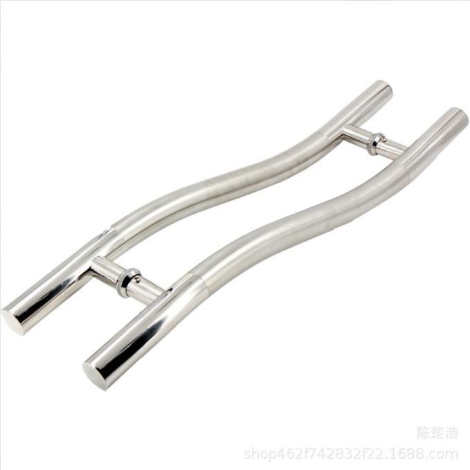 H Shape SUS304 Stainless Steel Glass Door Pull Handle